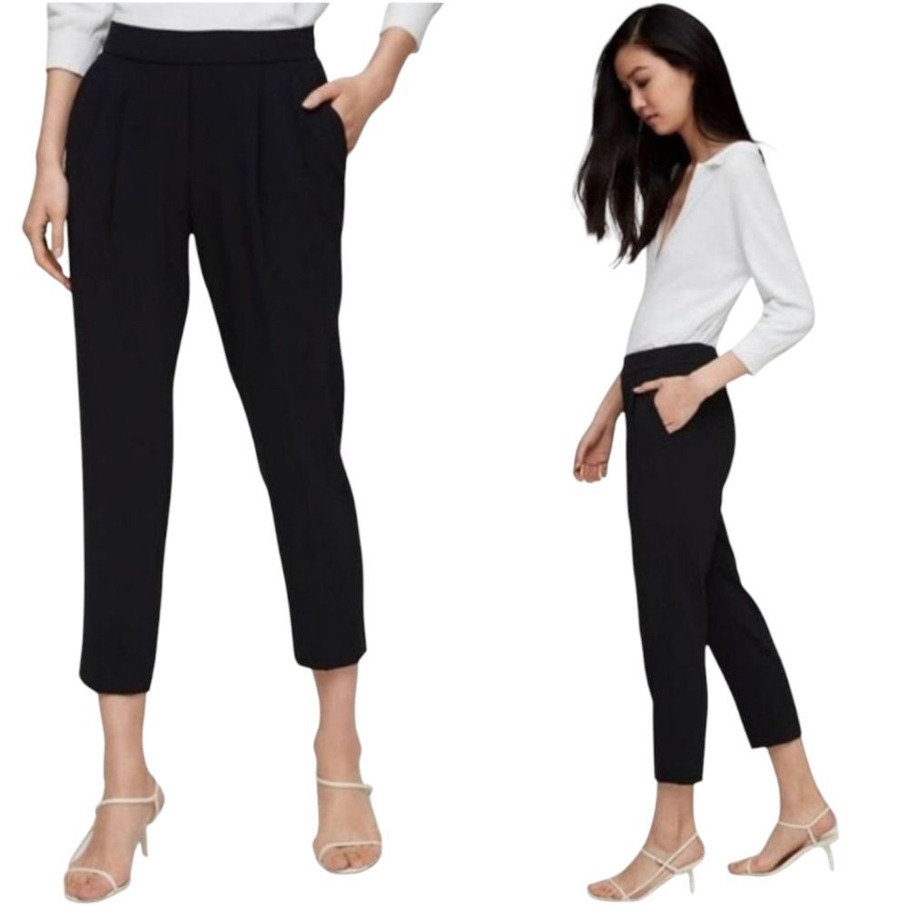 Babaton Women's Black Cropped Ankle Black Pants Size 4